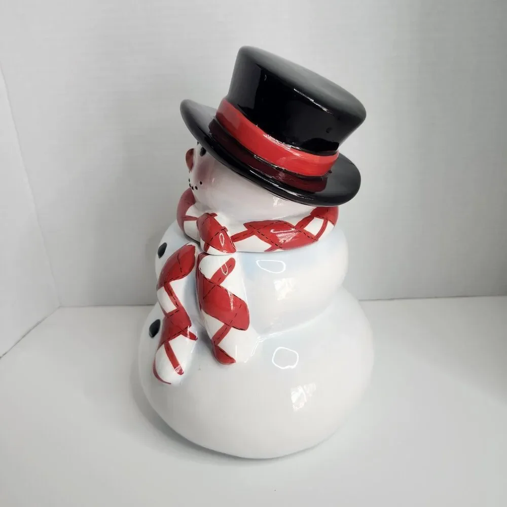 Vintage Atico Frosty The Snowman Cookie Jar Ceramic 11